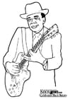 P�ginas para colorir John Lee Hooker