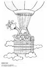 paginas-para-colorir Júlio e seus amigos no balão 