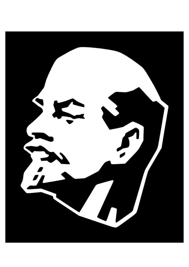 Página para colorir Lenin
