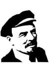Página para colorir Lenin 