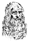 paginas-para-colorir Leonardo da Vinci