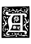 letra decorativa - A
