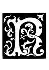letra decorativa - R