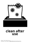 limpeza após o uso