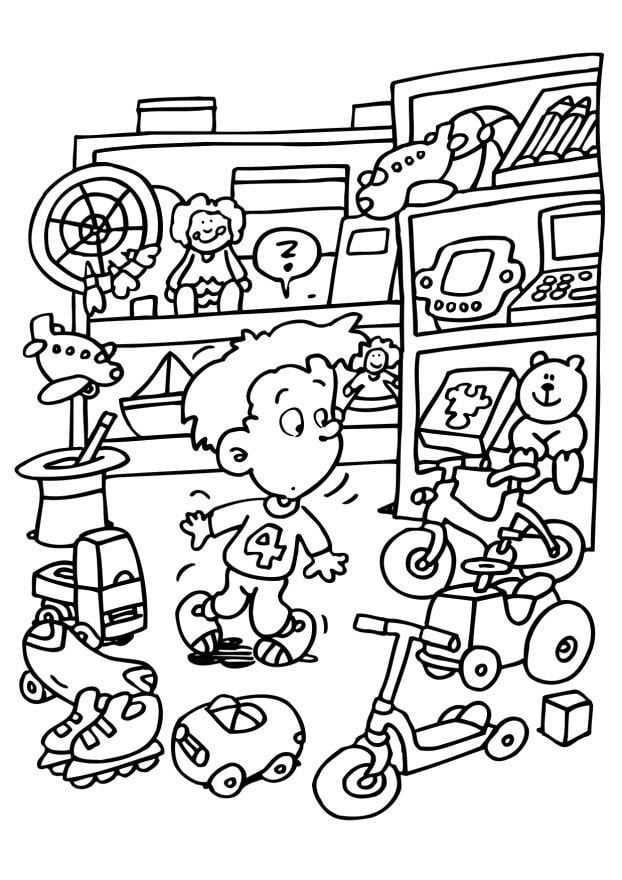 Desenho de brinquedos para colorir: Com o melhor preço