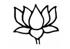 Página para colorir lotus