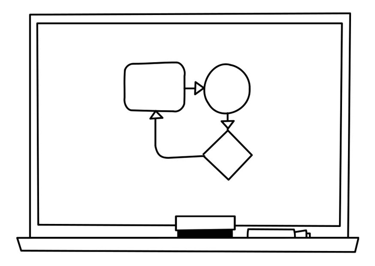 Pizarron To Coloring Page Pizarron To Coloring Page