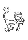 Desenho Para Colorir macaco - Imagens Grátis Para Imprimir - img 17689