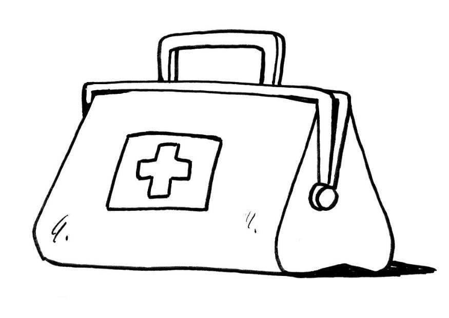 Desenho Para Colorir maleta do médico - Imagens Grátis Para Imprimir - img  12195