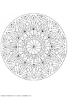 Página para colorir mandala 1502u