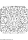 P�ginas para colorir mandala 1602h