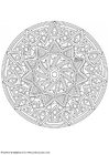 P�ginas para colorir mandala 1702e