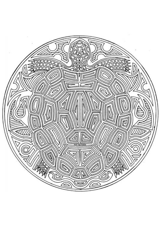 Página para colorir mandala-1802c