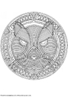 Página para colorir mandala-1802h