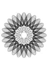 Página para colorir mandala 28