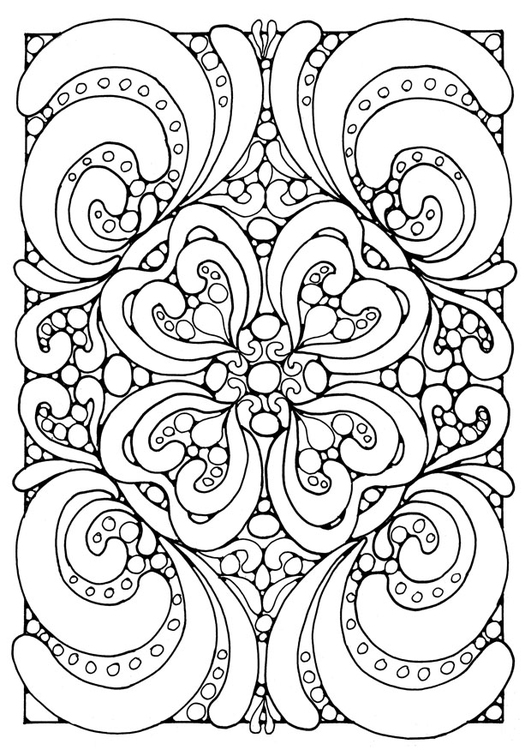 Página para colorir mandala a04