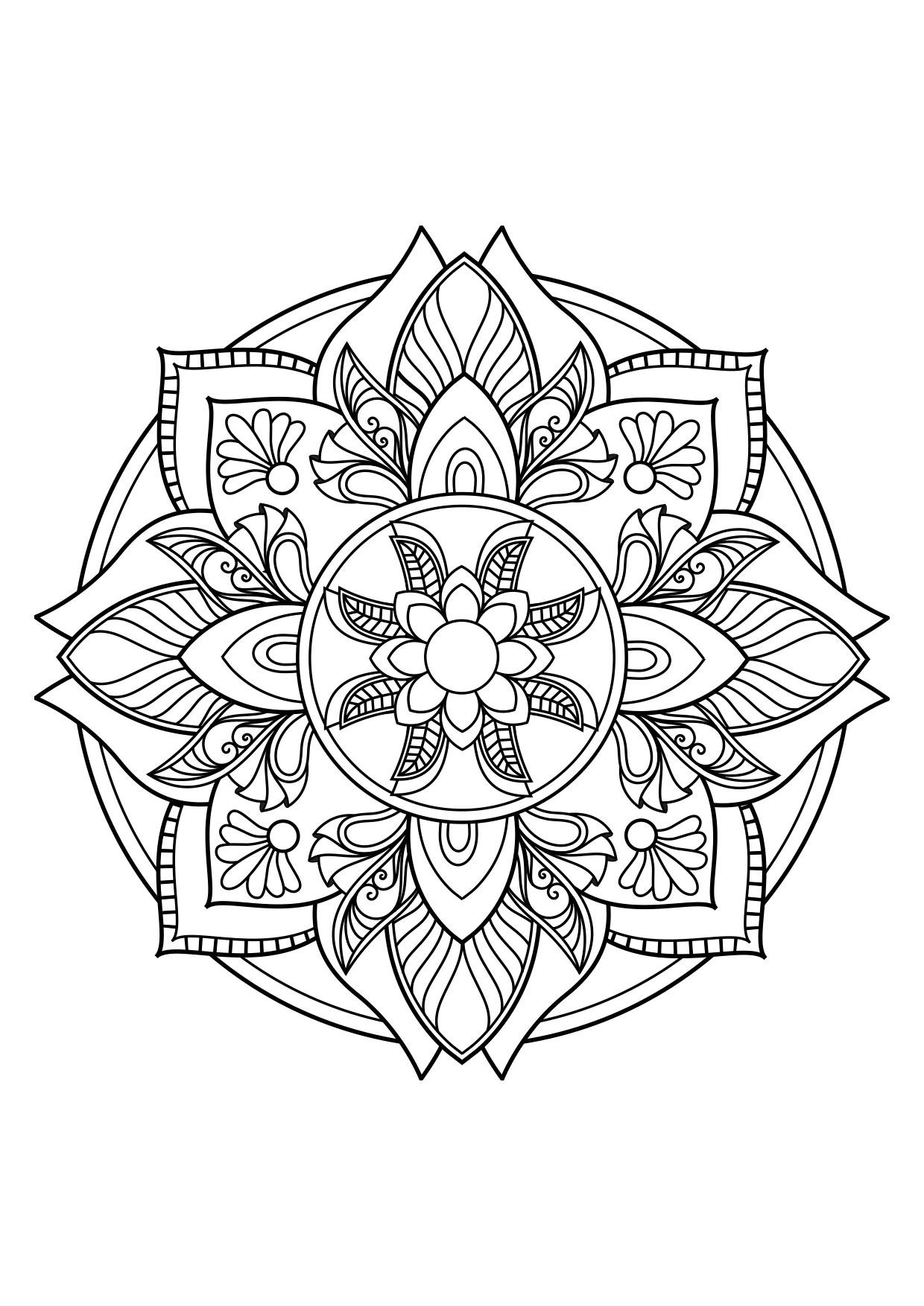 Desenho Para Colorir Mandala - Imagens Grátis Para Imprimir - img 30874