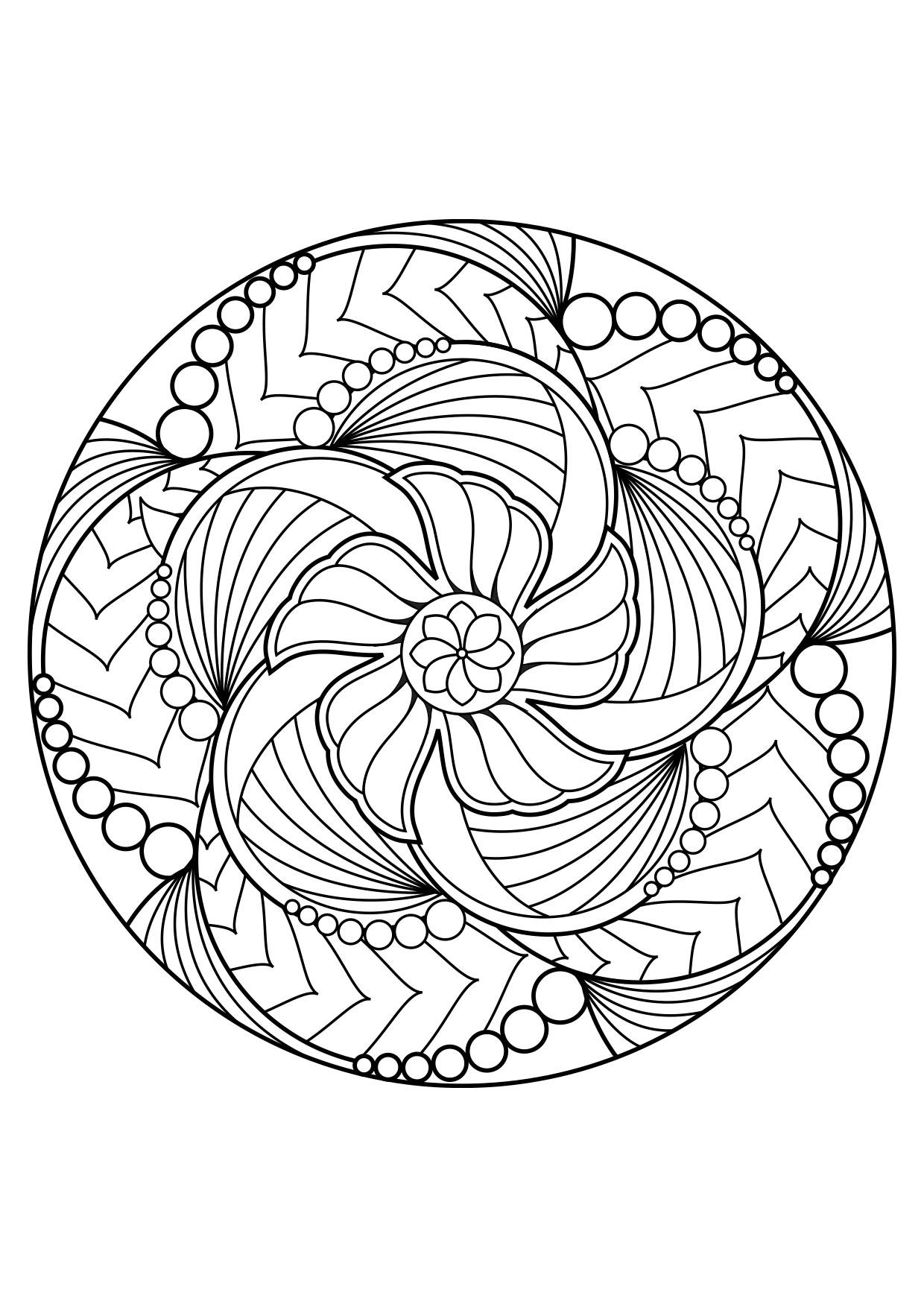 Desenhos de mandala para imprimir e colorir - Imprimir e Colorir