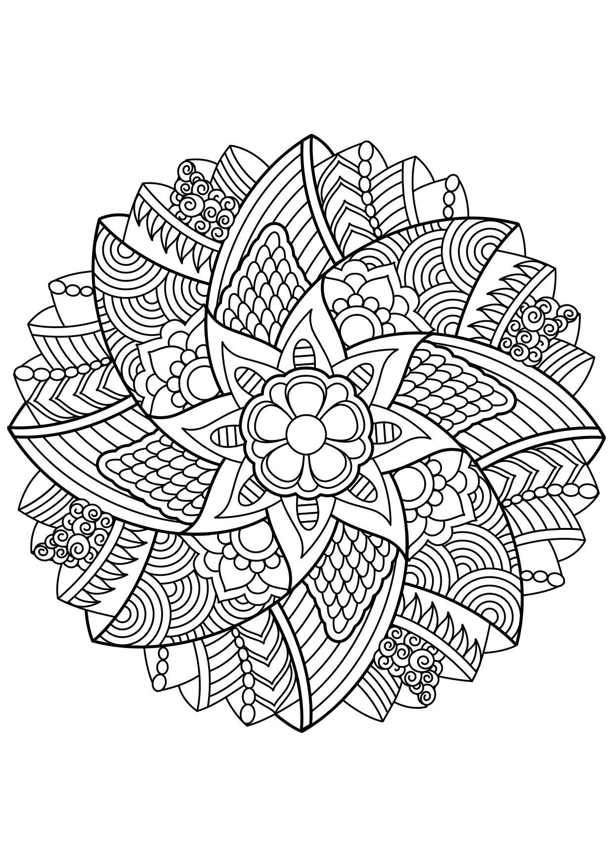 Desenhos da Mandala para Colorir  Desenhos para colorir Online