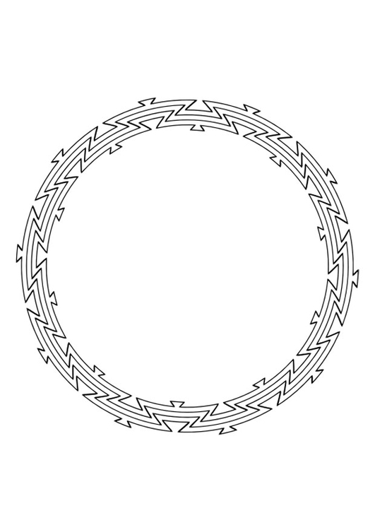Página para colorir mandala