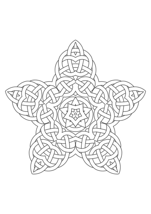 Página para colorir mandala