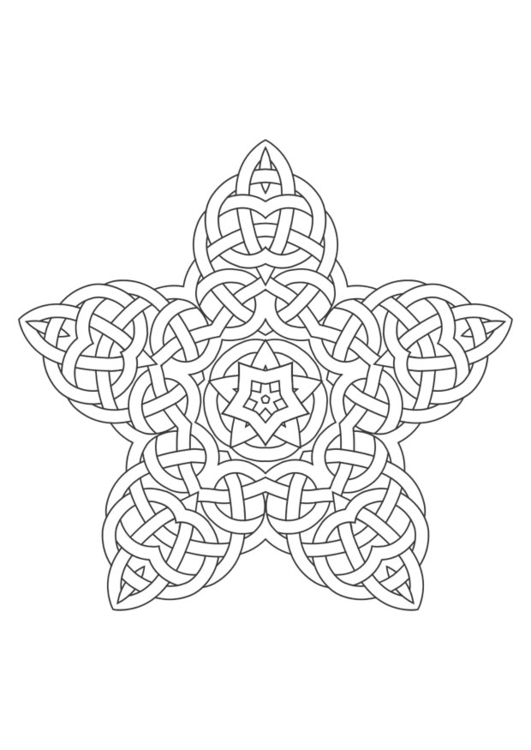 Página para colorir mandala