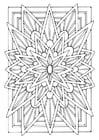 P�ginas para colorir mandala - estrela