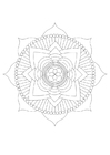 paginas-para-colorir mandala - lótus