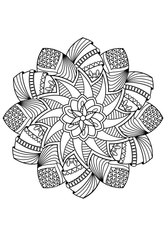 Desenho Para Colorir Mandala - Imagens Grátis Para Imprimir - img