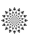Página para colorir mandala