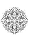 Página para colorir Mandala
