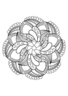 Página para colorir Mandala