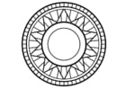 Página para colorir mandala1
