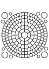 Página para colorir mandala2