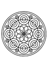 Página para colorir mandala21