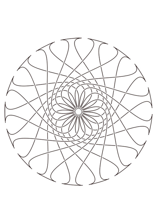 Página para colorir mandala29