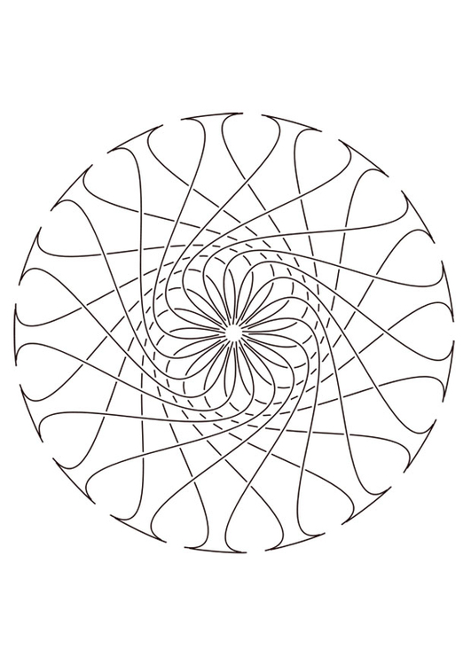 Página para colorir mandala29