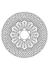 Página para colorir mandala30