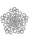 Página para colorir mandala6