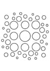 Página para colorir mandala8