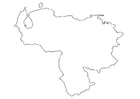 mapa da Venezuela 