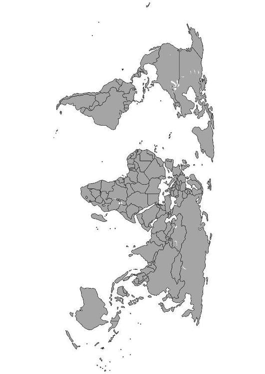 mapa-mÃºndi com as fronteiras 
