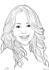 Página para colorir Mariah Carey