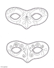 P�ginas para colorir máscaras