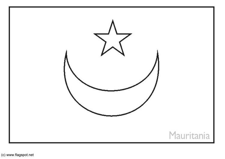 Página para colorir MauritÃ¢nia 
