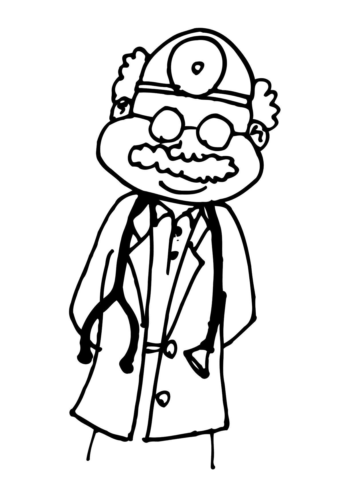 Desenho de Médico para Colorir - Colorir.com