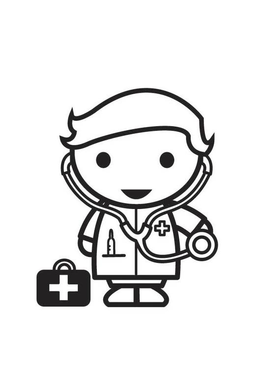 10 Desenhos Dia do Médico para Imprimir e Colorir - Online Cursos Gratuitos