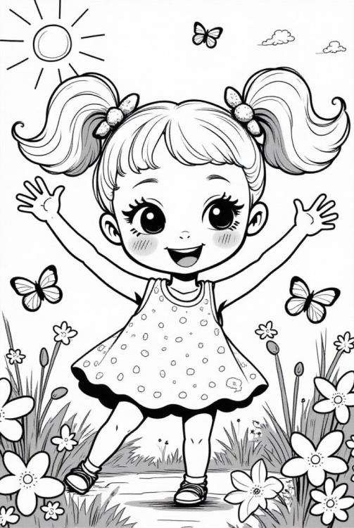 menina feliz