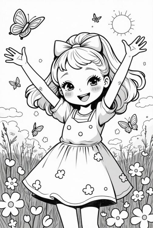 menina feliz