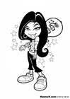 menina rock star